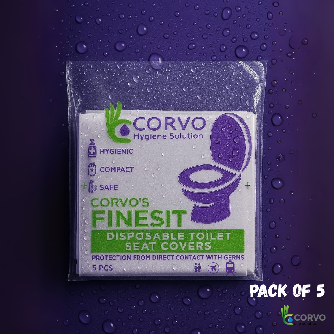 Finesit Disposable Toilet Seat Covers – Waterproof , Hygienic  & Travel-Friendly  | Public Toilet Protection Sheets